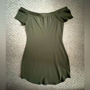 NWOT Revamped Off-the-Shoulder Mini Dress